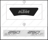 DECAL, 2024 KTM 250-SX-F