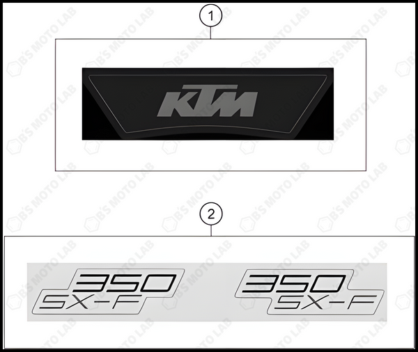 DECAL, 2024 KTM 350-SX-F
