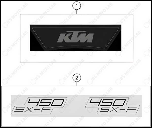 DECAL, 2024 KTM 450-SX-F