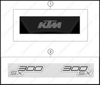 DECAL, 2023 KTM 300-SX