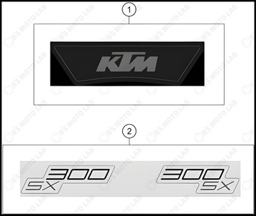 DECAL, 2023 KTM 300-SX