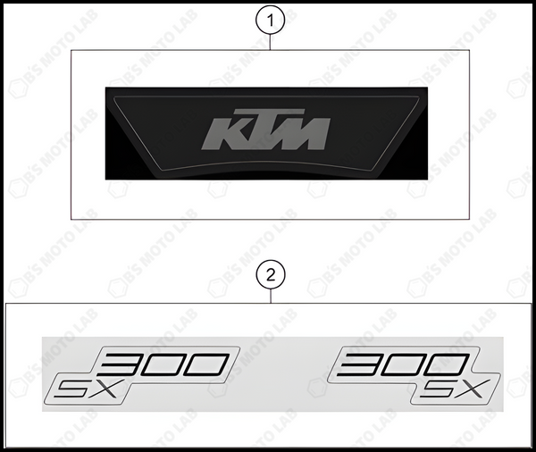 DECAL, 2023 KTM 300-SX