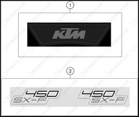 DECAL, 2023 KTM 450-SX-F