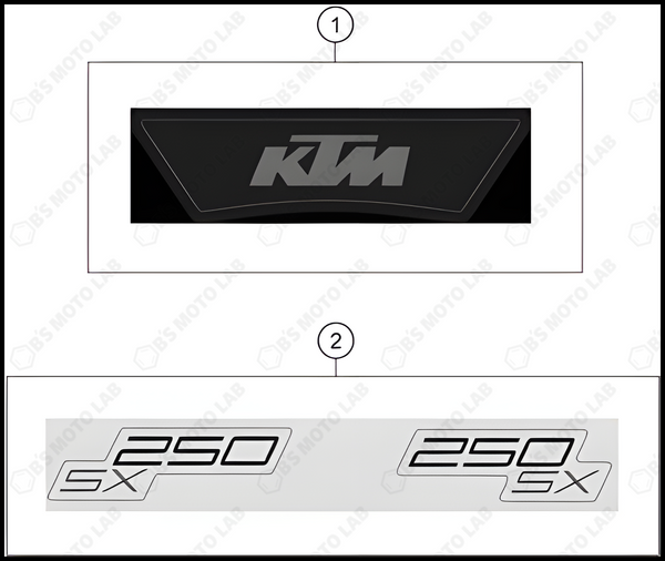 DECAL, 2024 KTM 250-SX