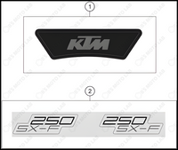 DECAL, 2023 KTM 250-SX-F