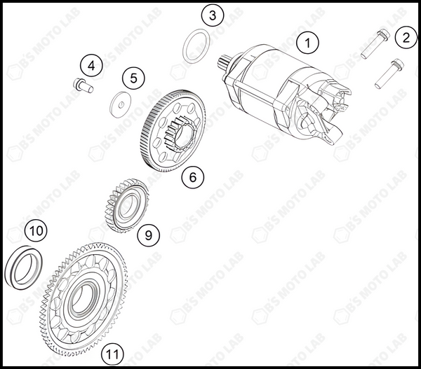 ELECTRIC STARTER, 2024 KTM 450-SX-F