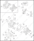 ENGINE CASE, 2023 KTM 50-SX