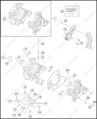 ENGINE CASE, 2023 KTM 50-SX