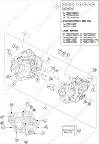 ENGINE CASE, 2024 KTM 450-SX-F