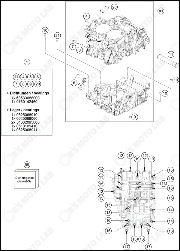 ENGINE CASE, 2023 KTM duke-390