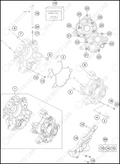 ENGINE CASE, 2023 KTM 65-SX