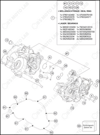 ENGINE CASE, 2023 KTM 300-SX