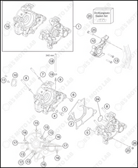 ENGINE CASE, 2023 KTM 50-SX-MINI