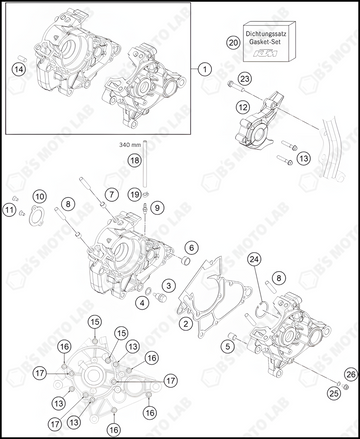 ENGINE CASE, 2022 KTM 50-SX-MINI