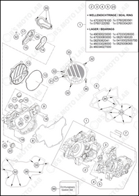 ENGINE CASE, 2023 KTM 85-SX-17-14