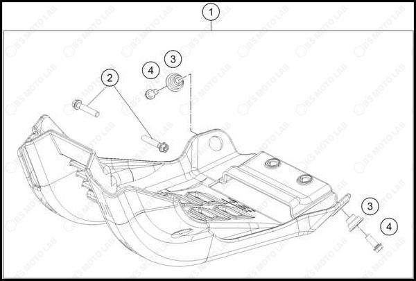 ENGINE GUARD, 2025 KTM 300-XC-W