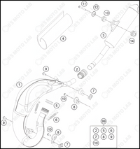 EXHAUST SYSTEM, 2022 KTM 65-SX