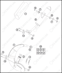 EXHAUST SYSTEM, 2022 KTM 50-SX-MINI