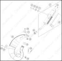 EXHAUST SYSTEM, 2024 KTM 50-SX