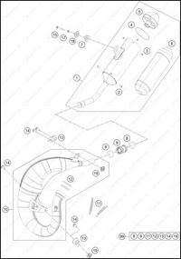 EXHAUST SYSTEM, 2025 KTM 85-SX-17-14