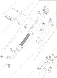 EXHAUST SYSTEM, 2022 KTM 450-SX-F