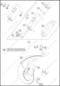 EXHAUST SYSTEM, 2022 KTM 85-SX-19-16