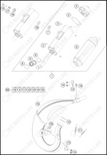 EXHAUST SYSTEM, 2023 KTM 85-SX-17-14