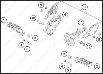 FOOTPEGS, 2024 KTM SX-E-2