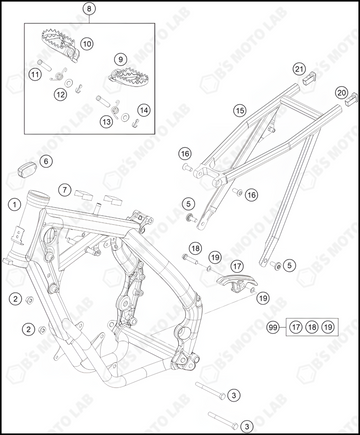 FRAME, 2023 KTM 65-SX