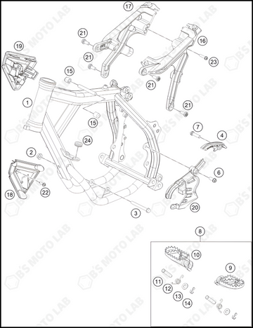 FRAME, 2024 KTM SX-E-3