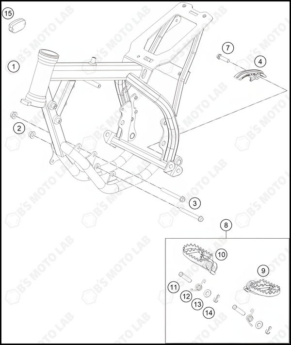 FRAME, 2023 KTM 50-SX-MINI