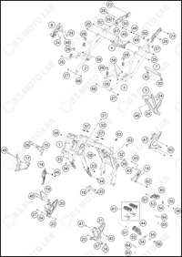 FRAME, 2023 KTM duke-390