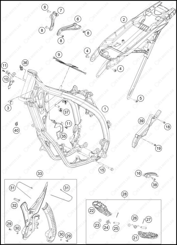 FRAME, 2025 KTM 150-SX