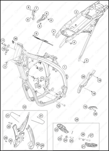 FRAME, 2025 KTM 250-SX-F