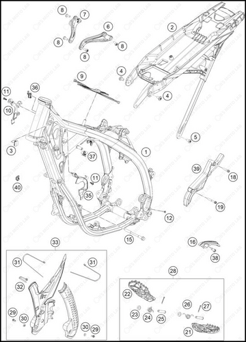 FRAME, 2025 KTM 300-SX