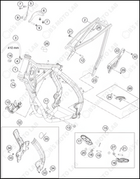 FRAME, 2022 KTM 85-SX-19-16