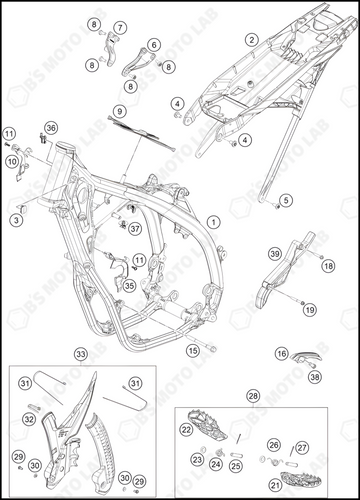 FRAME, 2024 KTM 250-SX-F