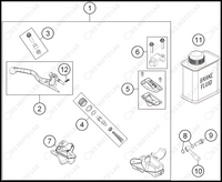 FRONT BRAKE CONTROL, 2022 KTM 65-SX