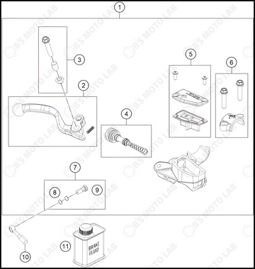 FRONT BRAKE CONTROL, 2025 KTM 65-SX