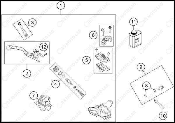 FRONT BRAKE CONTROL, 2022 KTM 85-SX-19-16