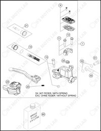 FRONT BRAKE CONTROL, 2022 KTM 125-SX