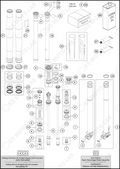 FRONT FORK DISASSEMBLED, 2022 KTM 125-SX