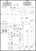 FRONT FORK DISASSEMBLED, 2025 KTM 250-SX
