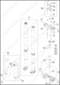 FRONT FORK, TRIPLE CLAMP, 2023 KTM 300-SX