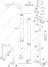 FRONT FORK, TRIPLE CLAMP, 2024 KTM 85-SX-19-16