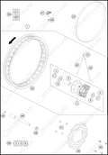 FRONT WHEEL, 2025 KTM 65-SX