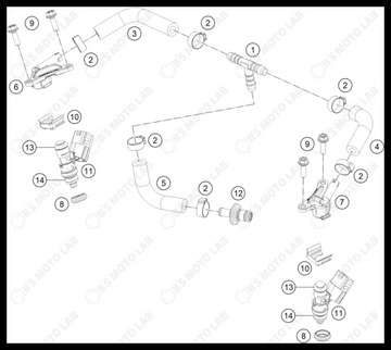 FUEL DISTRIBUTOR, 2022 KTM 300-XC