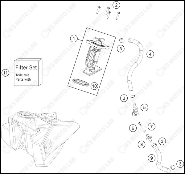 FUEL PUMP, 2023 KTM 250-SX-F