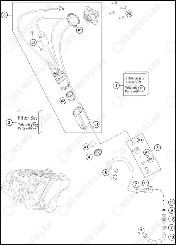 FUEL PUMP, 2022 KTM 350-SX-F