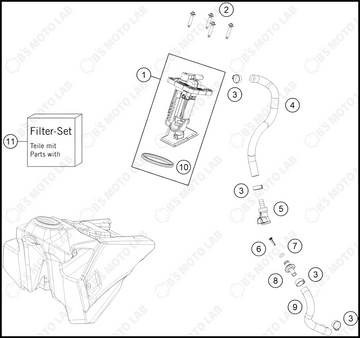 FUEL PUMP, 2024 KTM 125-SX